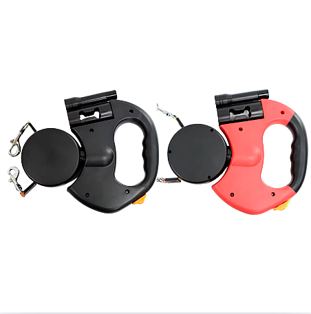 Green Paw Dual Retractable Dog Leash